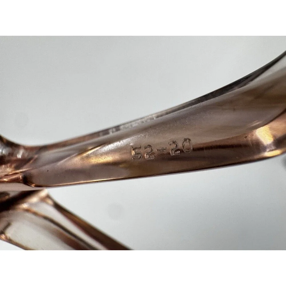 Visorette Lozza Italy Vintage Eyeglass Frames Pink Brown Fade NOS 52-20-145
